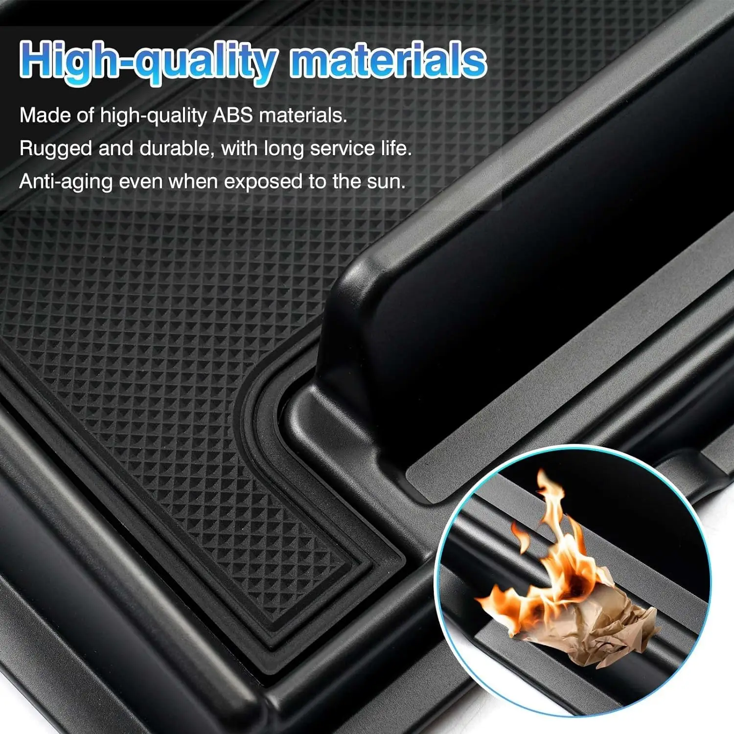 TELLIKA Dashboard Console Tray Storage Box Phone Stand Black Console Organizer for 2019 Suzuki Jimny JB64W JB74 Accessories