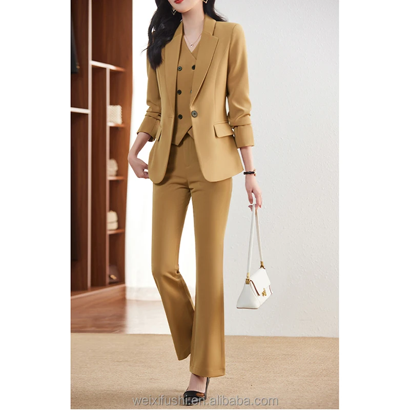 AWISHES Women's Suit Jacket and Pants Set Professional Attire