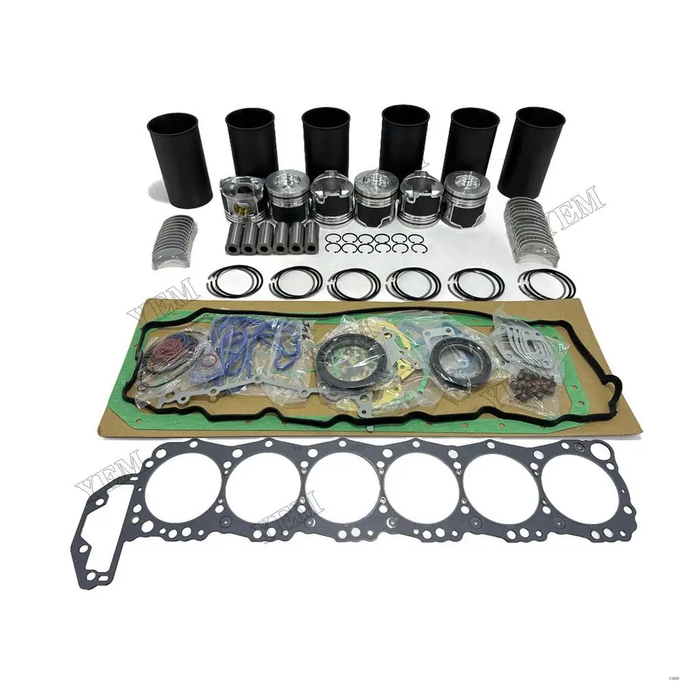 J08E Engine New Overhaul Rebuild Kit for Hino 238 268 338 W/ Full Gasket Set