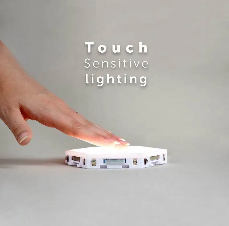 Factory Wholesale Touch Sensitive Quantum Light Creative DIY Wall Smart Hexagon Modular Led Night Light Honeycomb Light