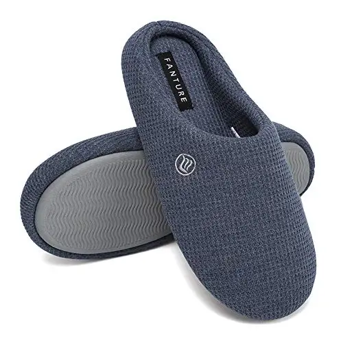 FANTURE Unisex Men's and Women's Indoor Memory Foam Slippers