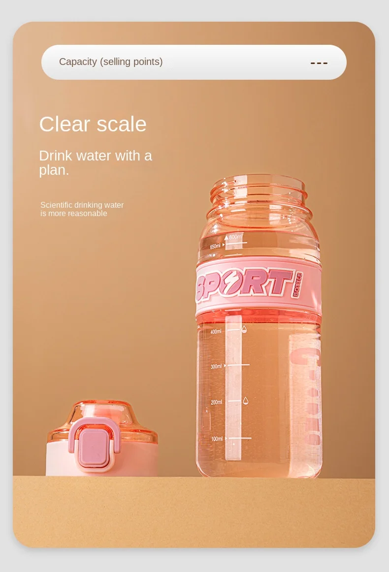 Wholesale 600ML Custom Sports Outdoor Plastic Drinkware Different Styles for Camping