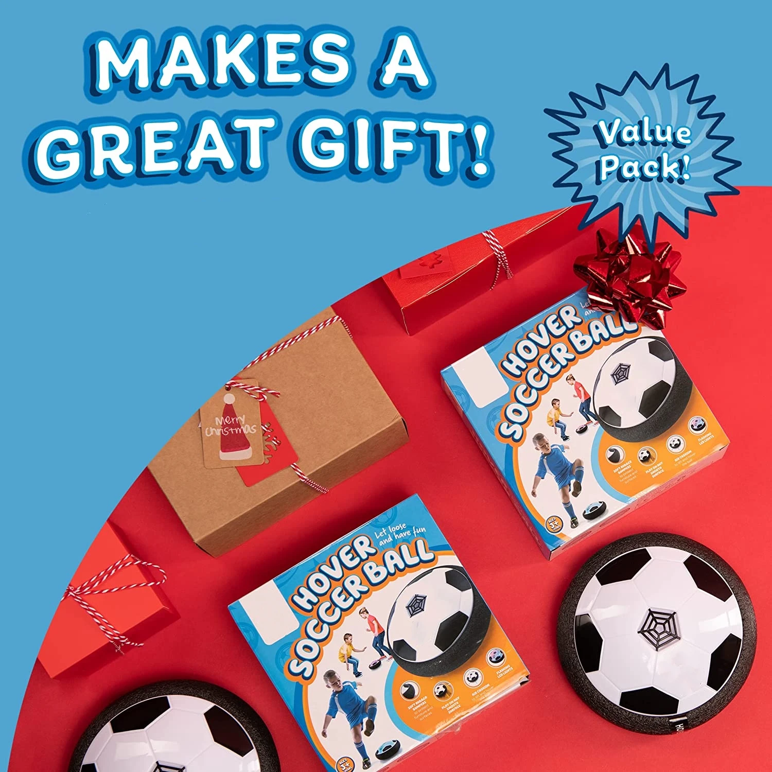 Игрушки для мальчиков Светодиодный линейный футбольный мяч левитационный тренировочный с воздушной силой мячи игры в футбол игрушечные