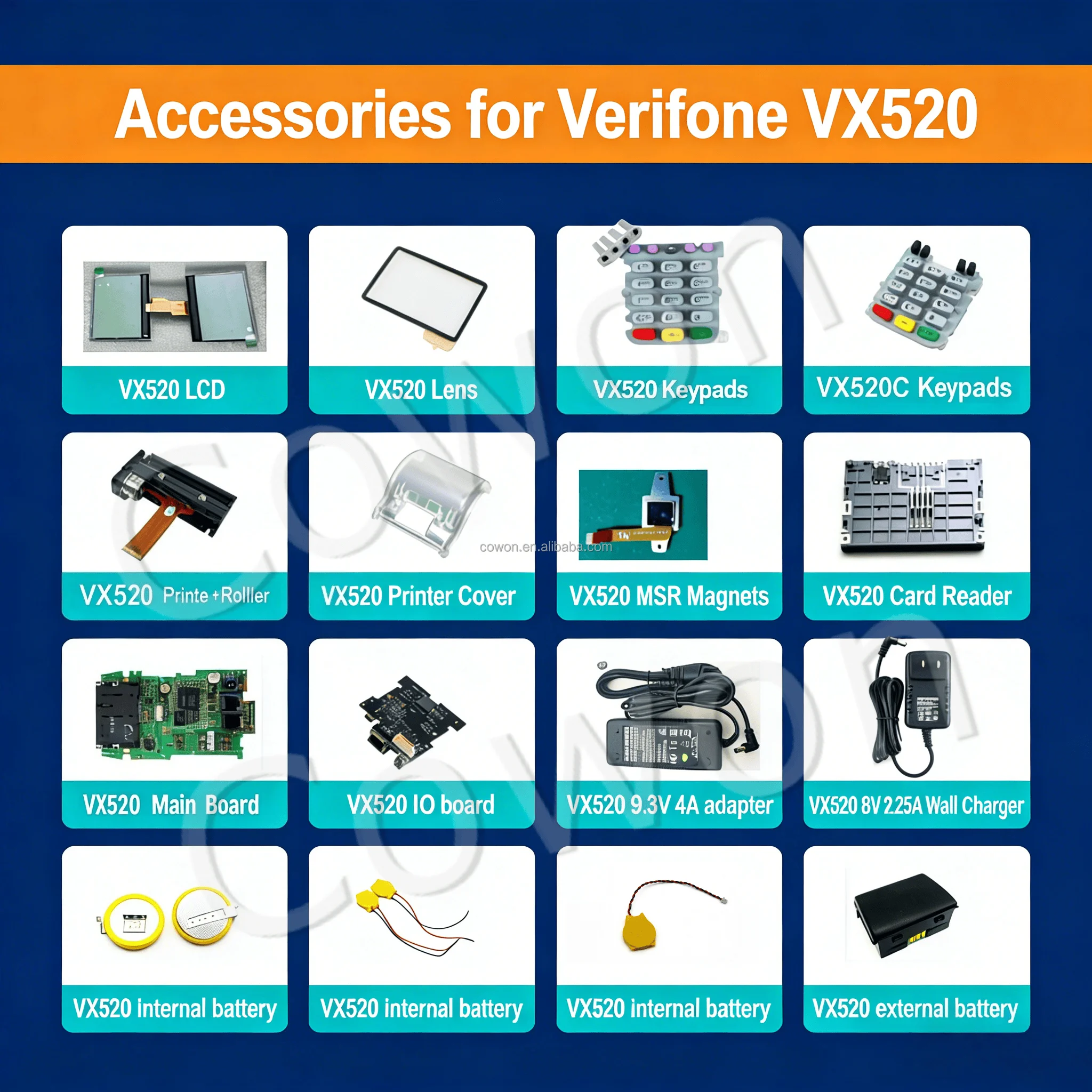 product high quality cr2450 battery with wires and connector for verifone vx520 pos 3v 600mah-14