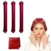 3-piece set + 70cm silk scarf-red