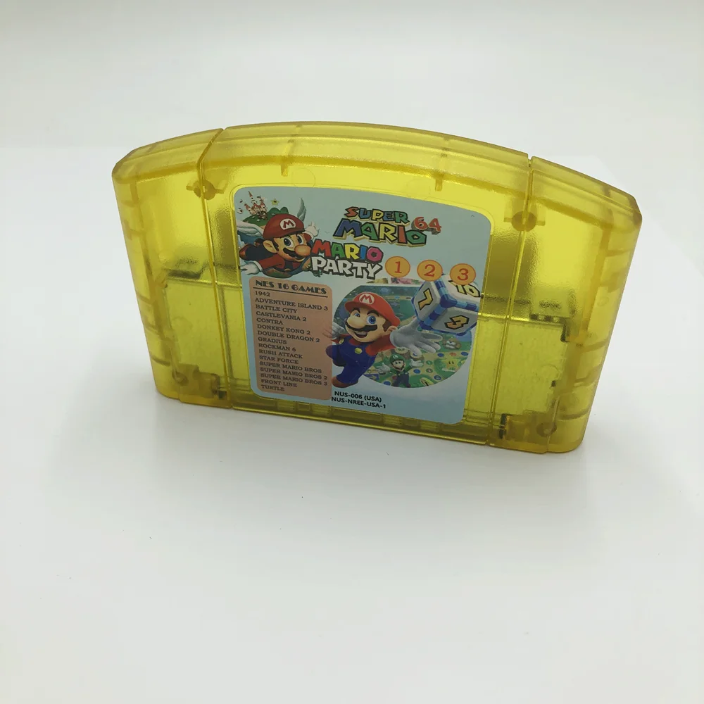 MARIO PARTY 64 1-2-3 cartrage with 15 other games and mystery Pokémon 2024 Card