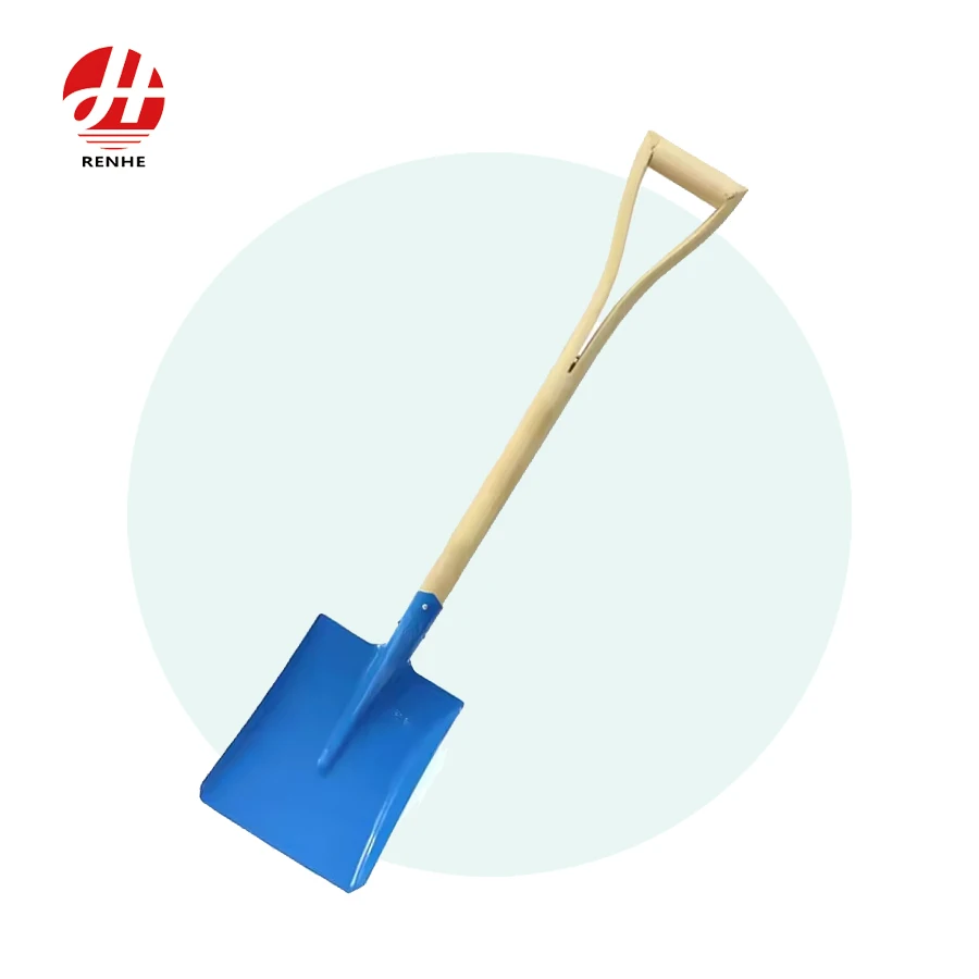 High Quality Carbon Steel Spade Farm Tools Steel  Garden Digging  Shovel With Wooden Handle