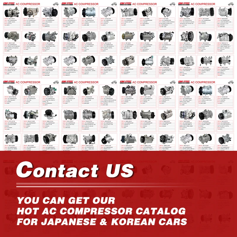 Auto Part 12v Air Conditioning Electric Aire Car AC Compressor for KIA Sorento Rio Sportage Cerato Picanto Carnival Optima K3 K5