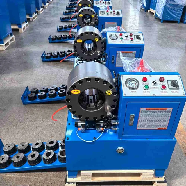 DX-68 Easy to Operate Ten Sets of Dies Button Type High Pressure Hydraulic Hose Crimping Machine