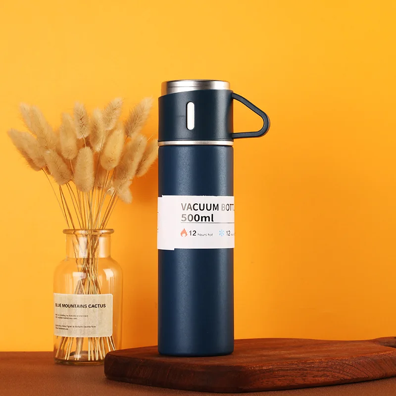 Large Capacity 500ml Stainless Steel Vacuum Flask Travel Mug Thermal