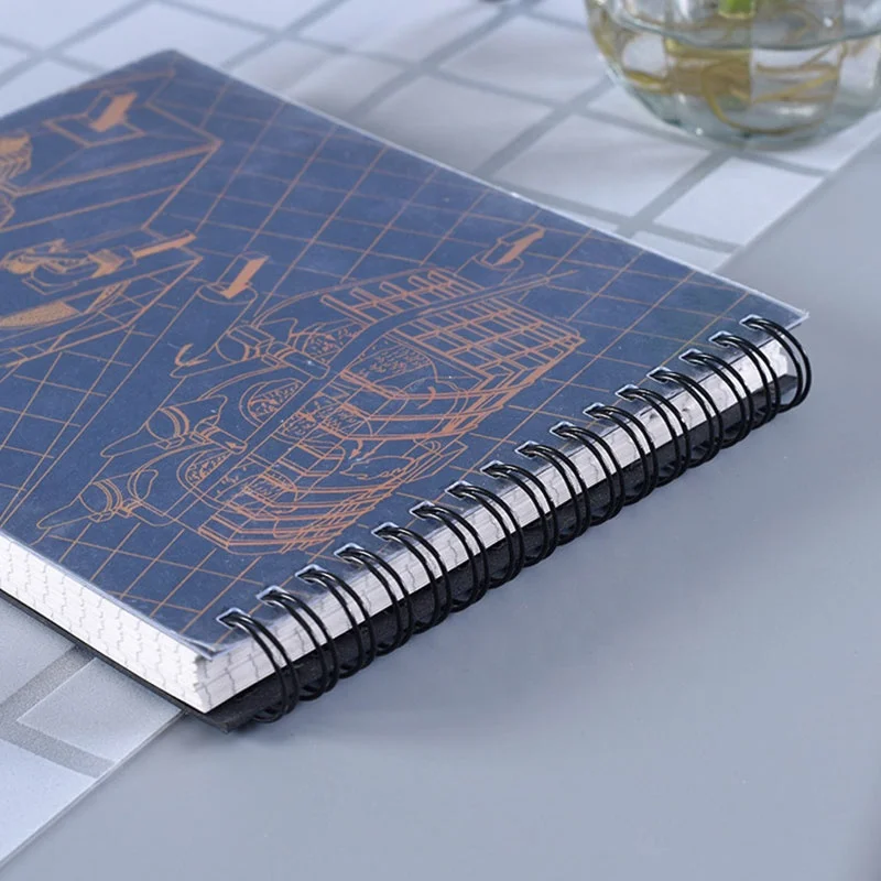 square School Transparent Engineering Plastic Custom Notebook Spiral A4 Creative pp A5 Notebook Cover Design