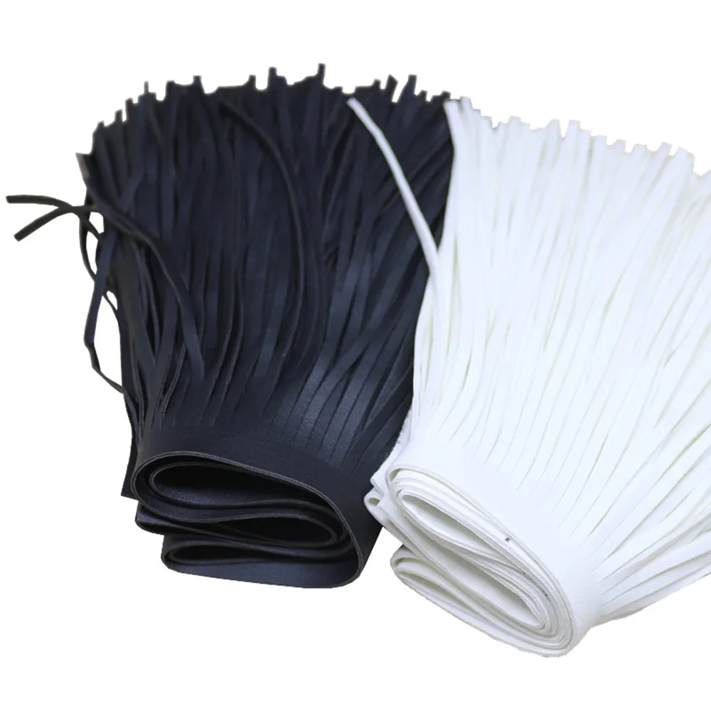 Brazil Faux Leather Fringe Trims 6 Wide Black Color for Extender Garments  Bags Sewing & Craft Supply (1 Yard)