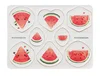 Rectangular white watermelon eight-piece set