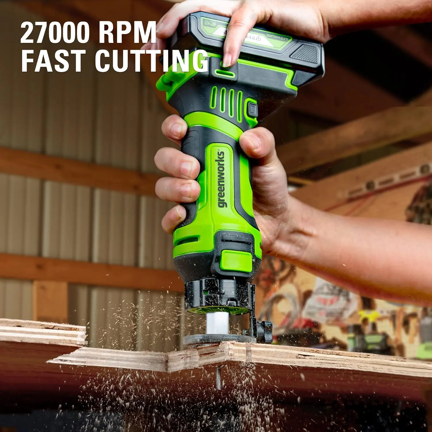 Greenworks 24V Cordless Battery Speed Saw Rotary Cutter Tool Only