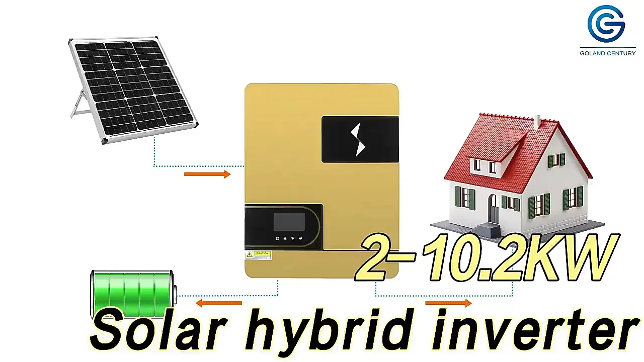 Gcsoar 2kw 3kw 6kv 8kw 10kw Solar Hybrid Inverter With Lithium Battery ...