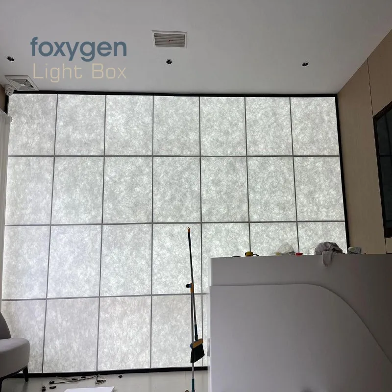 product raw material dupond paper hanging business trade fair office signage led tyvek lightbox dupond light box-5