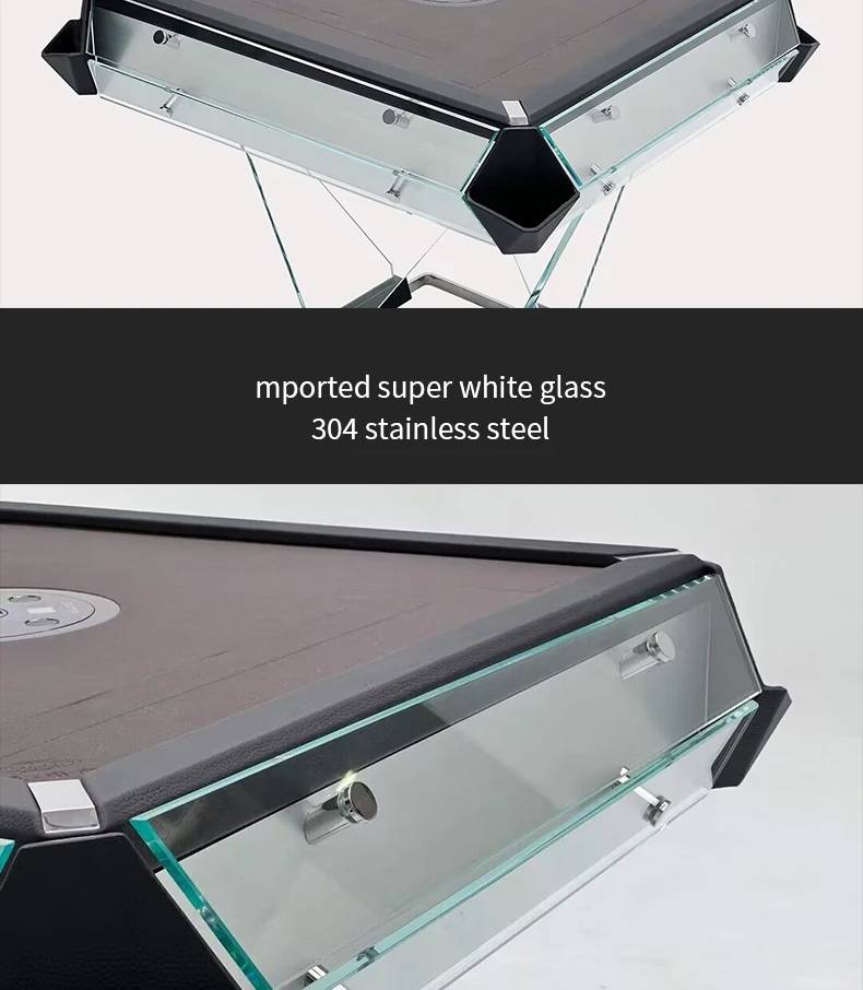 Glass Automaticmahjongtable Mahjong Table Best Selling Entertainment