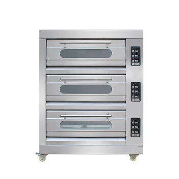 Commercial 3 Deck Oven 12-Tray Gas and Electric Baking Ovens for Sale