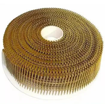 Manufacturer direct supply 15 Degree Wire Collated Roofing coil nails Bright/EG/HDG Smooth/Ring/Screw