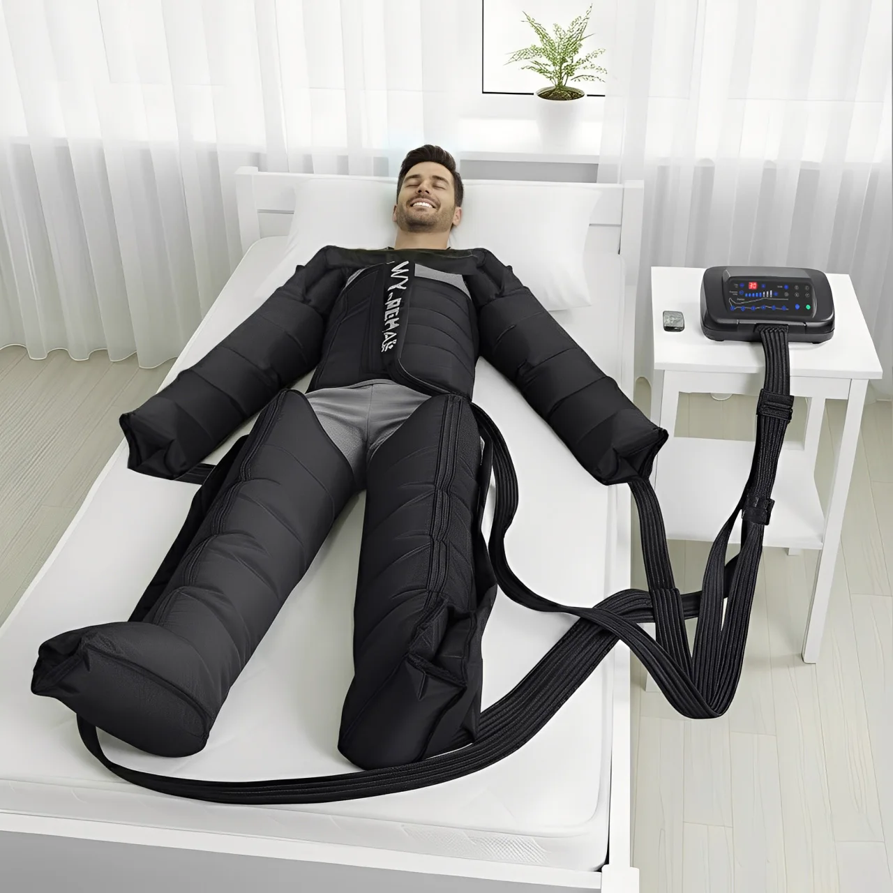 Profesjonalna maszyna do drenażu limfatycznego z kompresją powietrzną dla nóg, rąk i brzucha