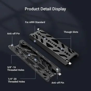 SmallRig 8'' Lightweight Dovetail Plate for ARRI with Maximum Load 20kg, Dovetail Plate with Safety Design - 3770 product image