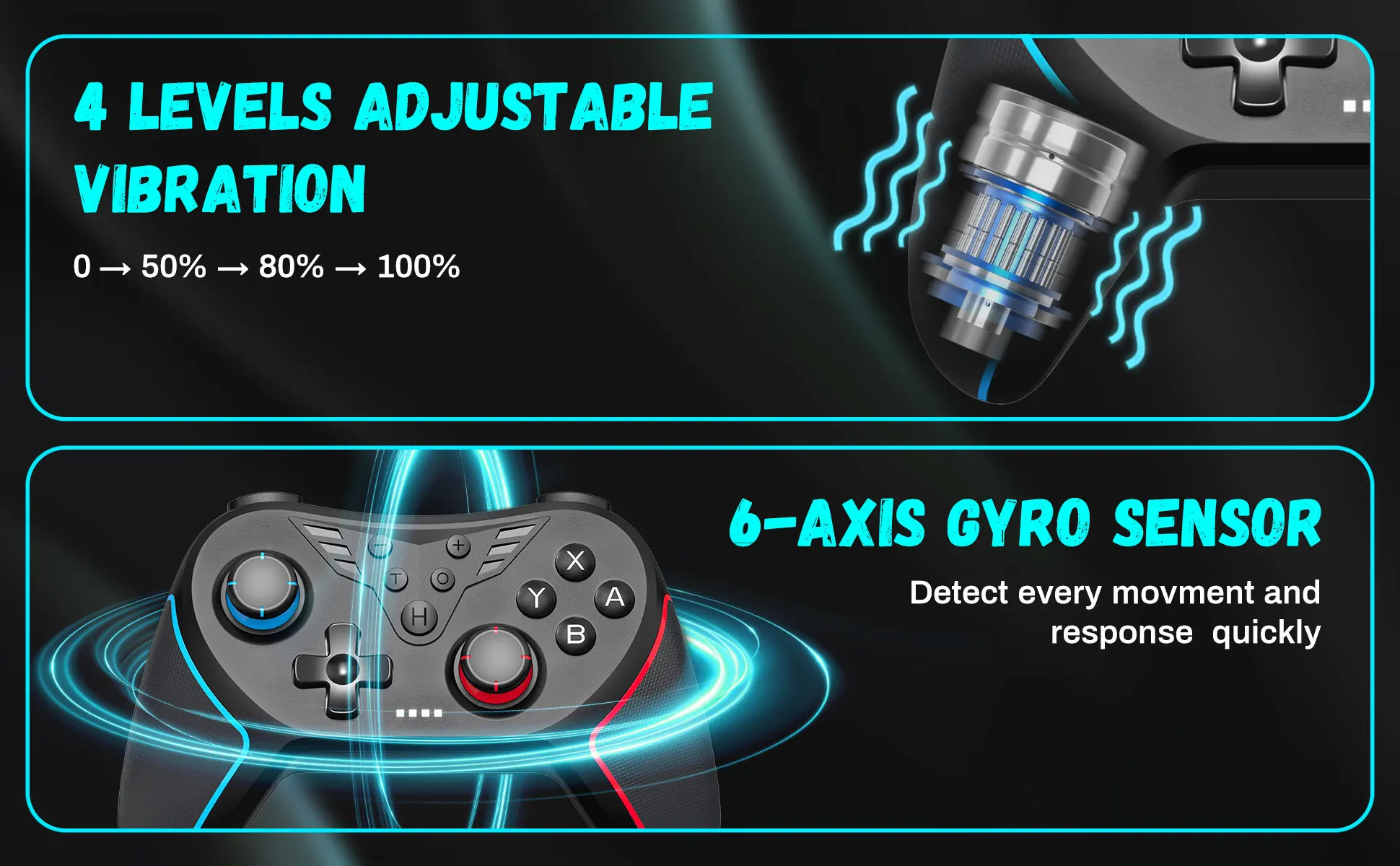 Honcam Hall Effect Controller No Drift No Deadzone Bluetooth Wireless Honcam hall effect controller no drift no deadzone bluetooth wireless