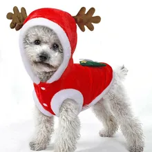Winter Flannel Warm Pet Clothing  and Festive Sets for Export Deer Clothes, Christmas Sets, New Year Sets