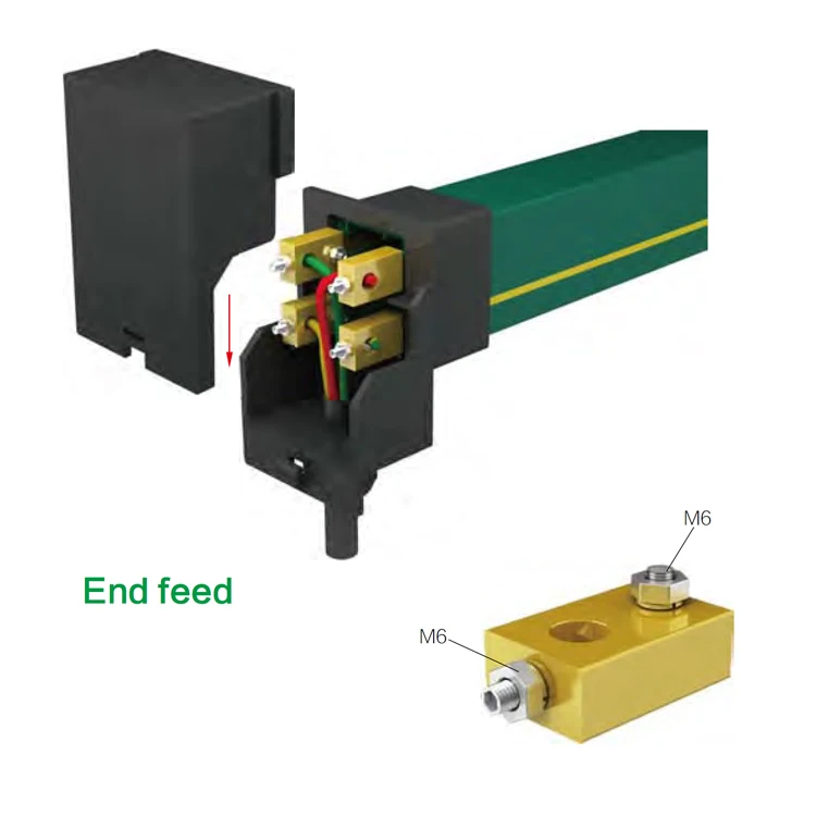 Low Price Sliding Line Busbar Power Pipe Enclosed Conductor System for Crane Power Rail Factory Price