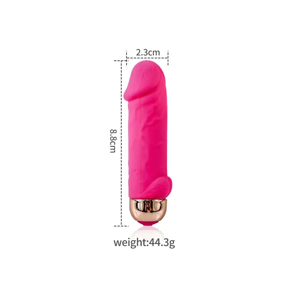 Vagina Clitoral Stimulator Female Sex Toys Silicone G Spot Realistic Dick Vibrating Bullet Mini Vibrator Dildo For Women Girl_voghion.com