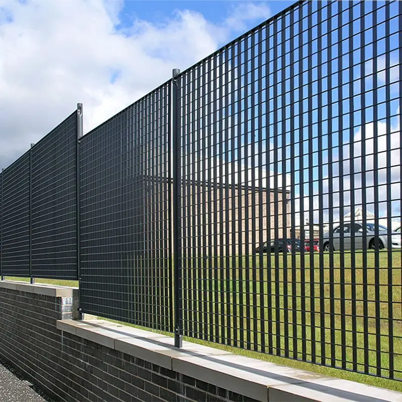 Cheap Flat Vertical Iron Bar Grating Security Fence