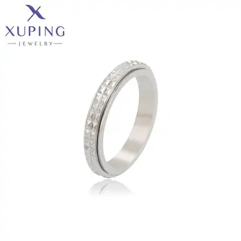 14034 XUPING Jewelry Fashion Anxiety Fidget Relief Daily Ring Stainless Steel Jewelry Women Finger Rings