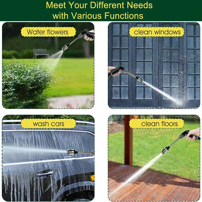 Car Cordless Pressure Washer High Pressure Washer Cleaning Spray Water Gun