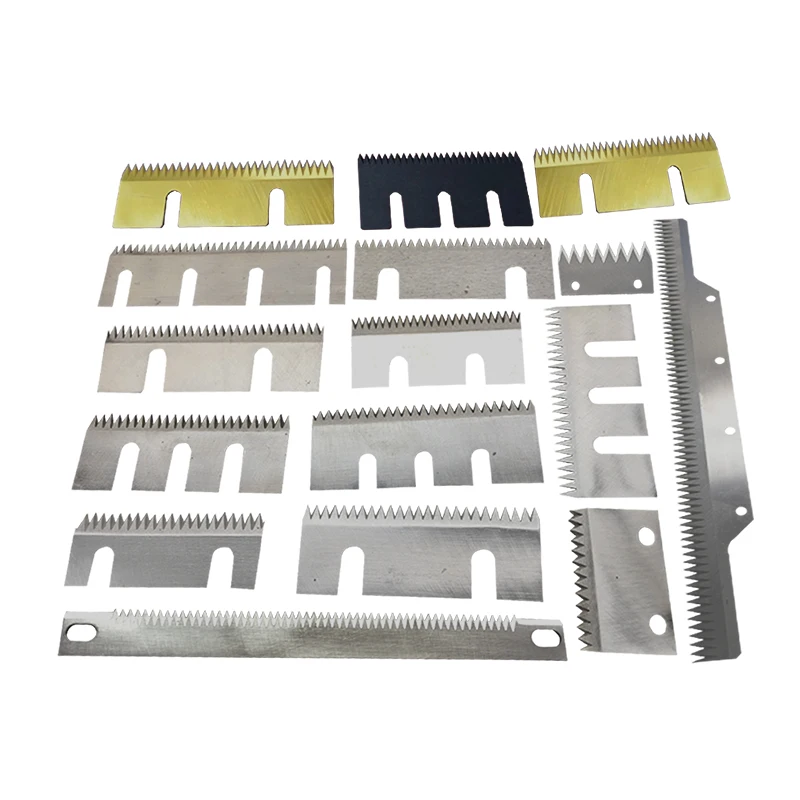 Customized Sealing Machine T-type Serrated Blade Zig Zag Toothed Cutter Vertical Packaging Machine Cutting Knife