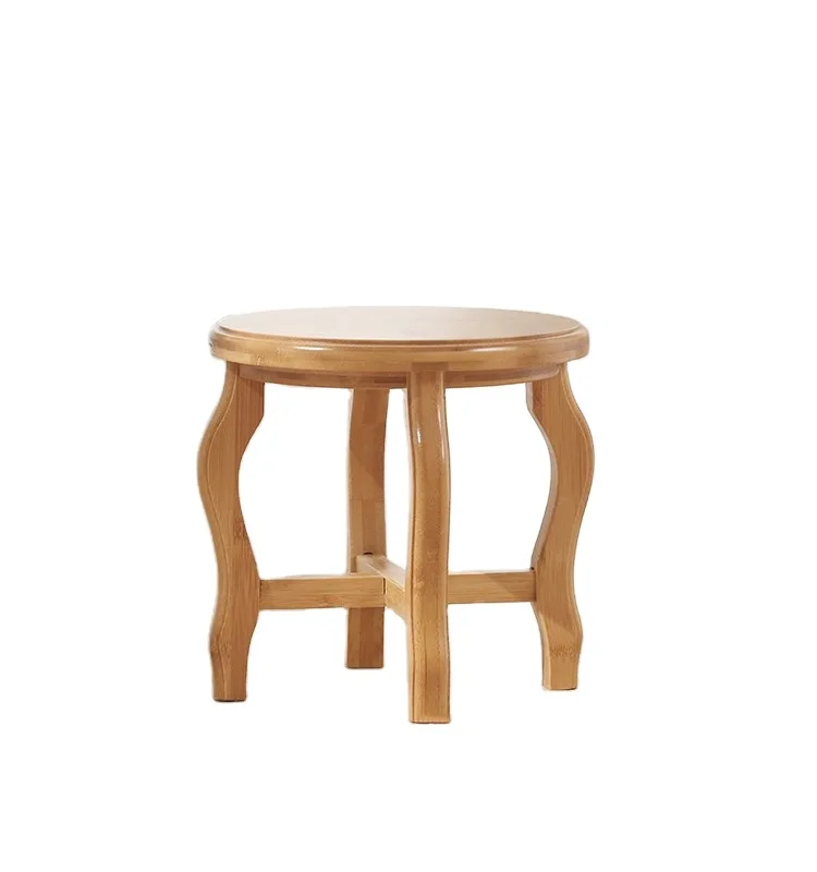 Экологически чистая мебель для гостиной в античном стиле, деревянный круглый стул