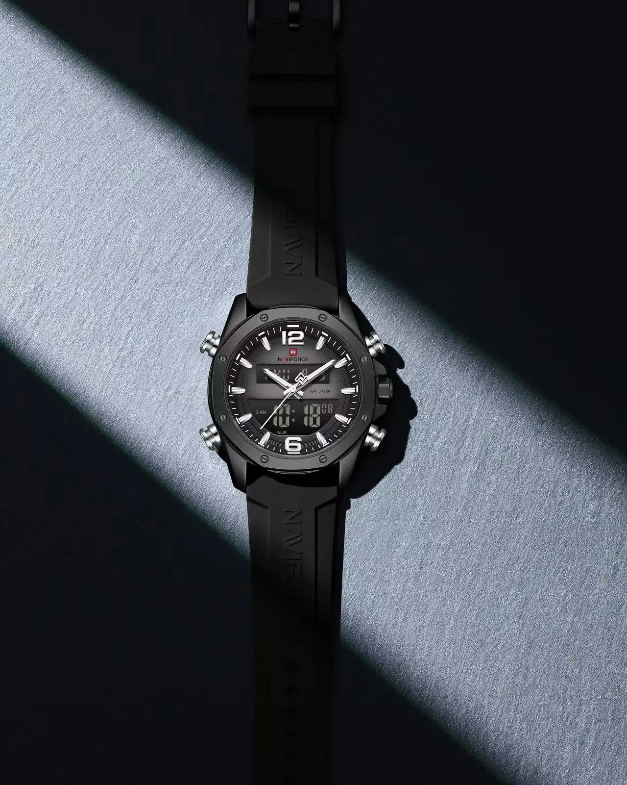 NAVIFORCE 9264 Men's Watch Luxury Top Brand Multifunction Chronograph Watch Men Auto Date 3ATM Waterproof Man Clock Gift Watches