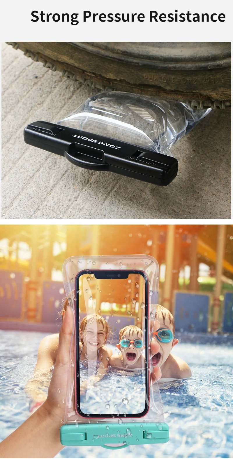 Universal Waterproof Case IPX8 Waterproof Phone Pouch Dry Bag Transparent Phone Pouch