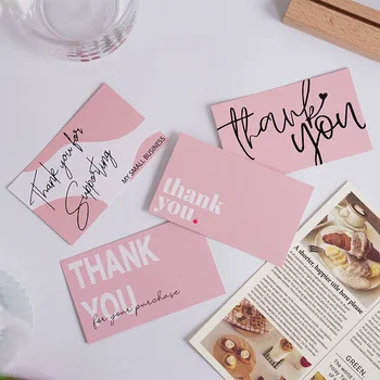 Thank You Card Custom Luxury 350gsm Art Paper After-sales Service Card