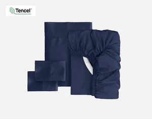 100% Lyocell Designer Brand All-season Natural Cozy Wholesale Lyocell Woven Fabric 100% Tencel Bedding Set