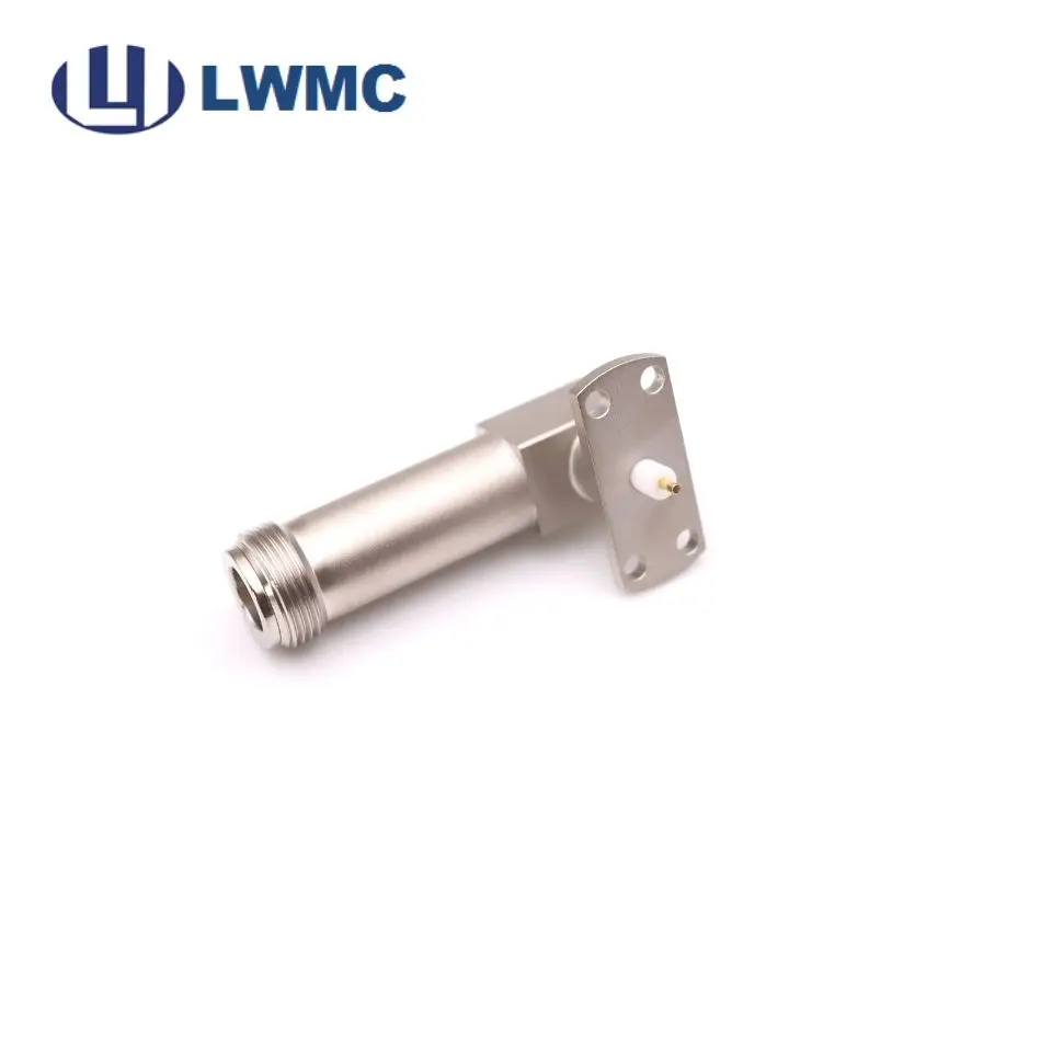 male r a 4 holes flange mounted receptaclerf coaxial  connector-23