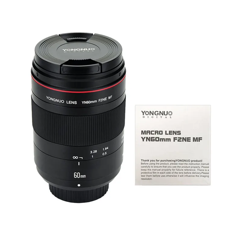 
YONGNUO оригинальный макрообъектив YN60mm F2NE MF для камеры Nikon D3400 D5600 D7500 D850 D5 DSLR 