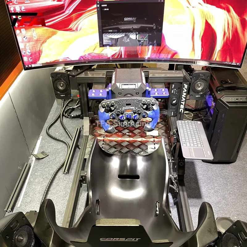 Sim Racing Dof Full Motion 4-Dof SIM Racing Cockpit Aluminum Arcade Car Driving Game ...
