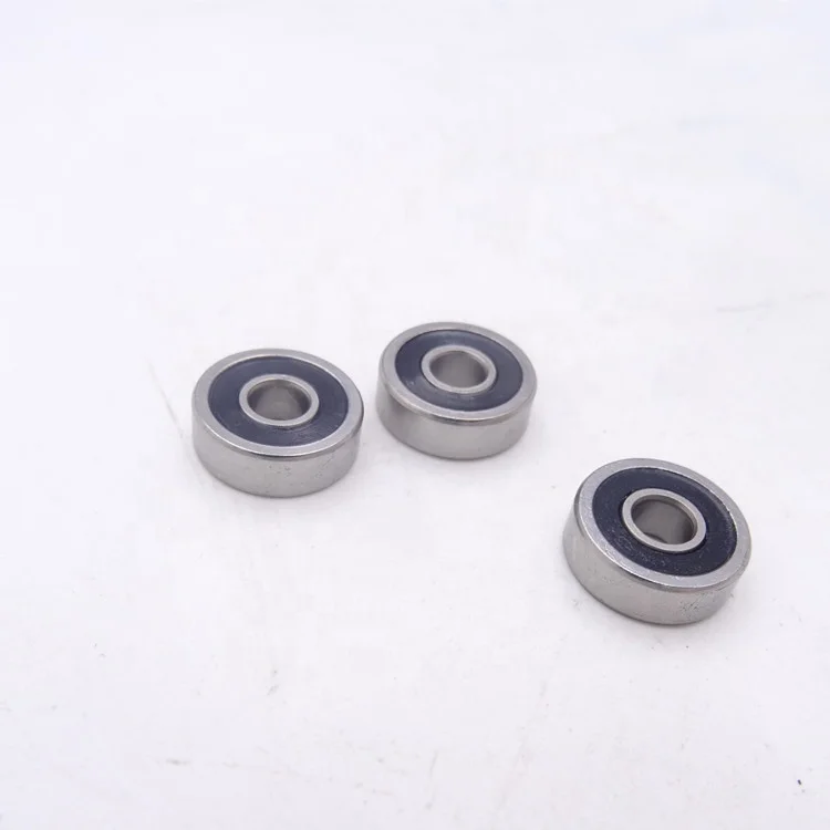 604-2RS Micro Single Row Chrome Steel Double Rubber Sealed Deep Groove Ball Bearing 4x12x4 mm