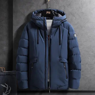 Wholesale Price Men Winter Thicken Warm Fashion Comfortable Hooded Jacket_voghion.com