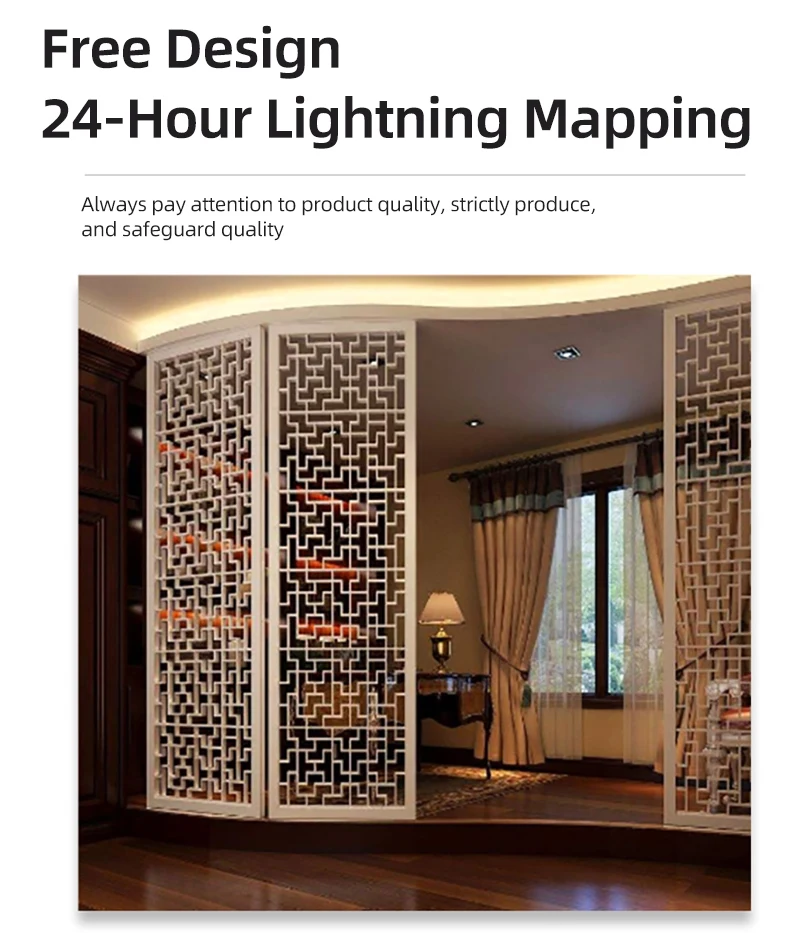 product custom gold partition wall stainless steel decor metal room dividers with high quality-3