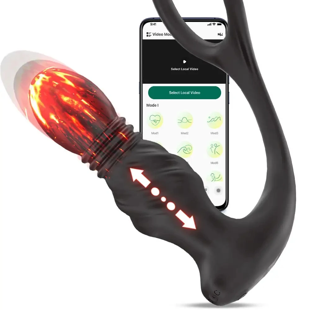 Male Sex Toy Prostate Massager with App Remote Control Vibrating Anal Plug  Prostate Massager with Cock Ring| Alibaba.com