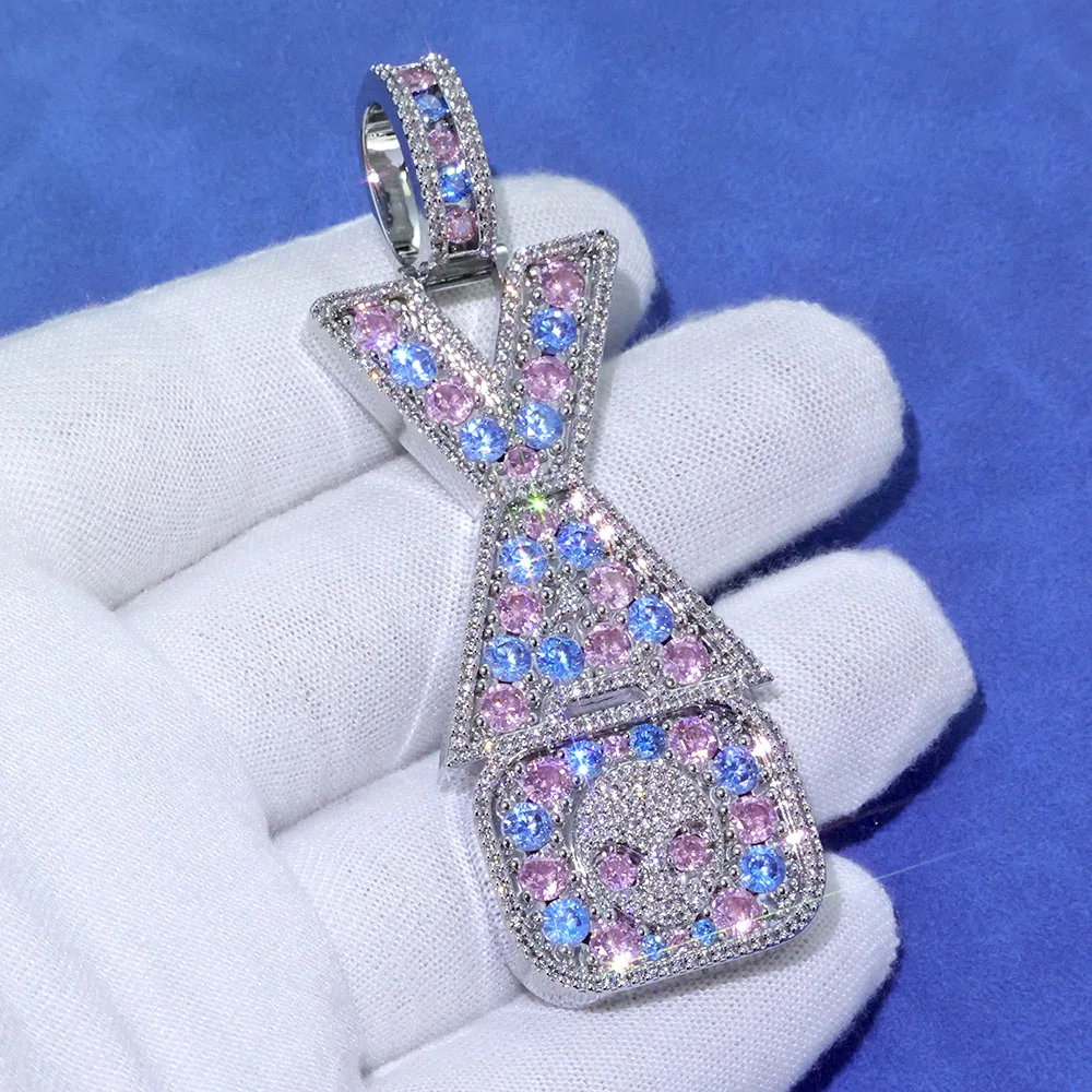 Iced Out Custom Letter Pendant.