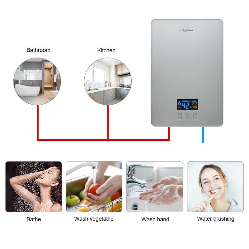 Buy Wholesale China Electric Water Instantaneous Heater 6500w Salon Washing  Hair New Design Instant Heating Water Heater & Instant Water Heaters at USD  79