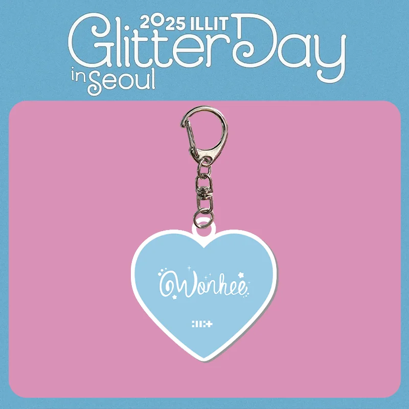 Kpop ILLIT GLITTER DAY in SEOUL Keychain 2025 - Fans Acrylic Pendant
