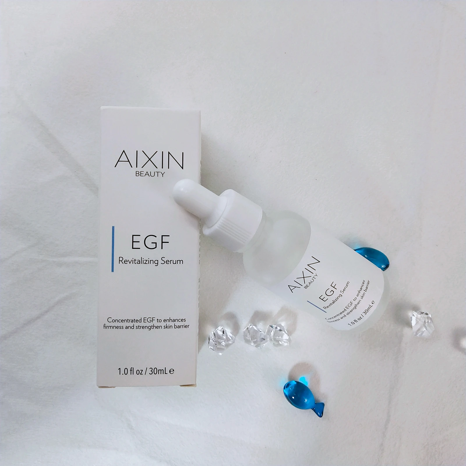 AiXin Beauty 30ml Organic Private Label EGF Face Repair Serum Facial Revitalizing Essence Advanced Night Repair Serum