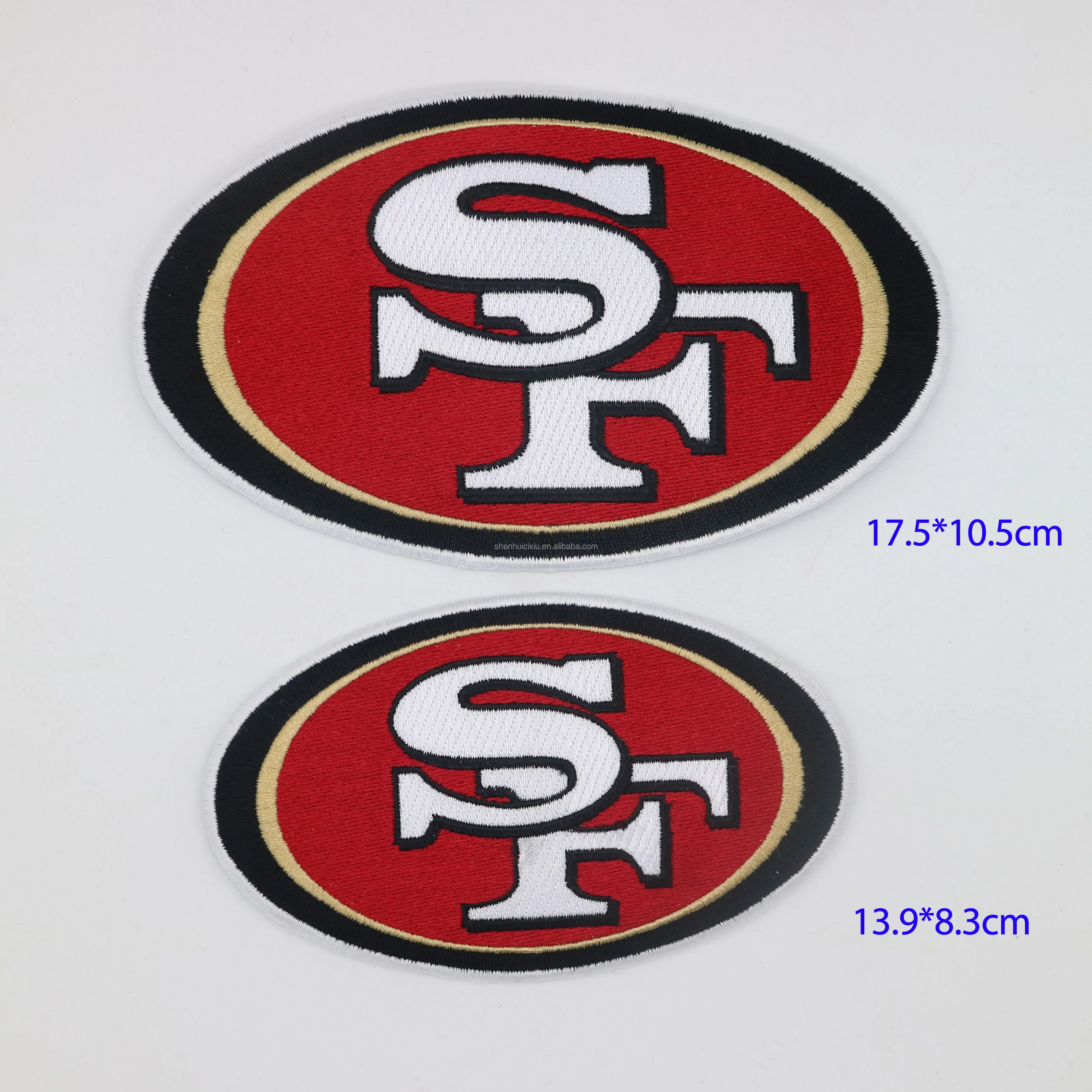 san francisco 49ers laser cut embroidery